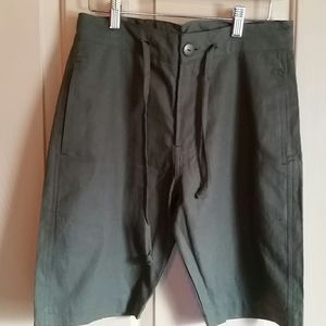Men's hemp Soul flower army green shorts NWT
